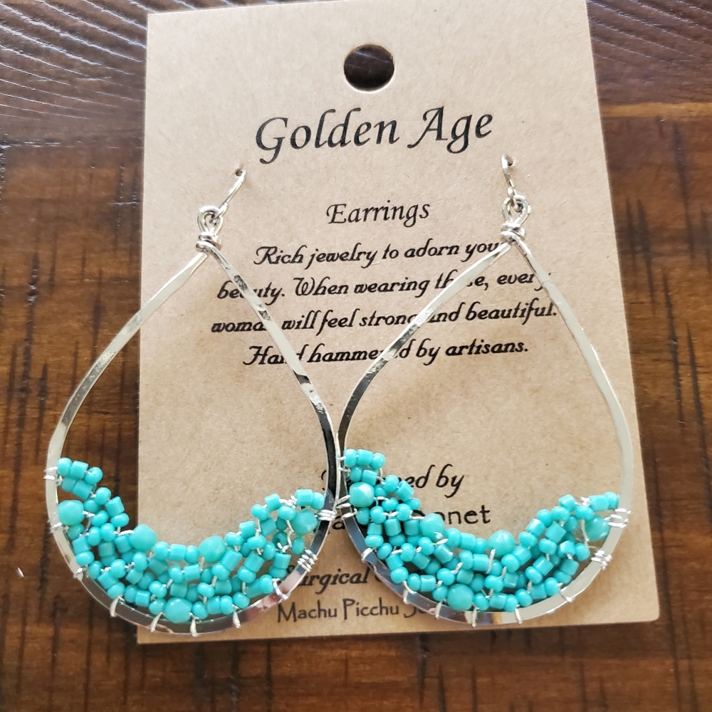 Pierced drop earrings